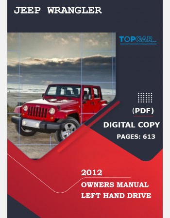 jeep wrangler 2012 owners manual